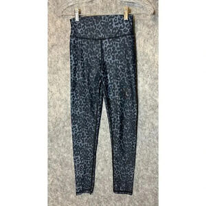 ZYIA Active Booty Lifting Blue Animal Print Cropped Leggings Size 2
